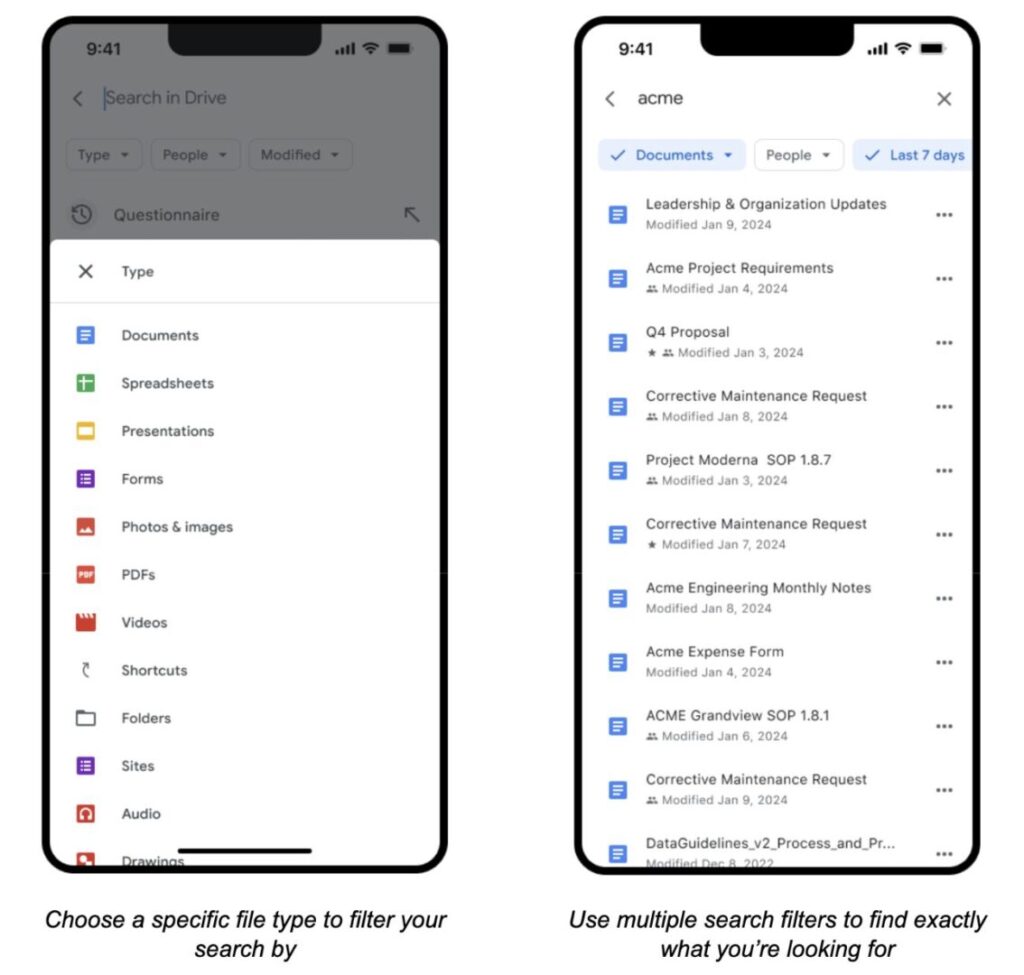 Google Drive บน iOS เพิ่มฟิลเตอร์กรองค้นหาง่ายขึ้น เล่นวิดีโอดีขึ้น ...