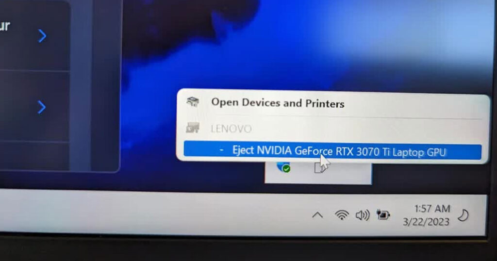 Windows 11 โผล่บั๊ก ‘Eject GPU’ เสี่ยงจอดับโดยไม่ตั้งใจ