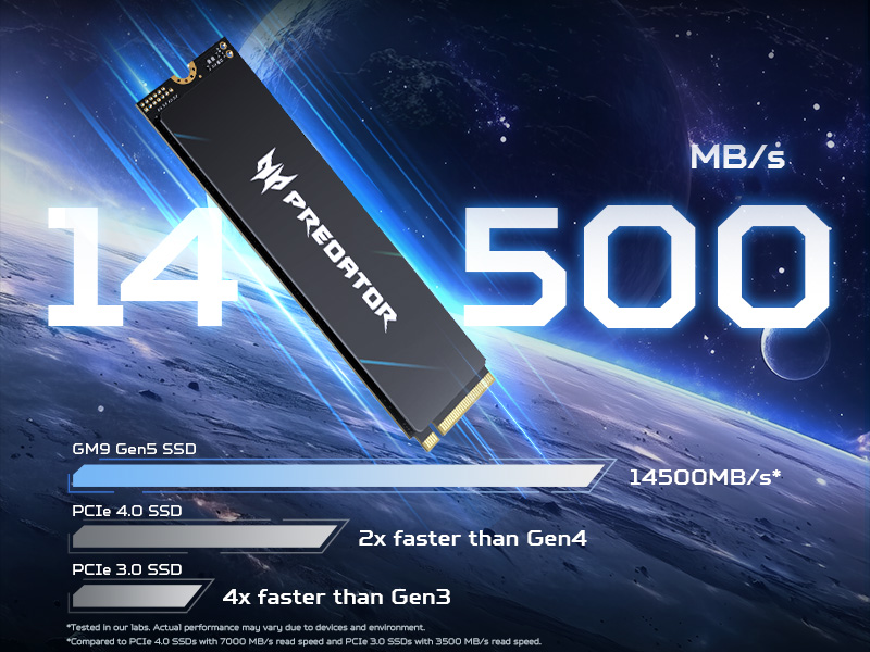 Predator GM9 Gen5 SSD