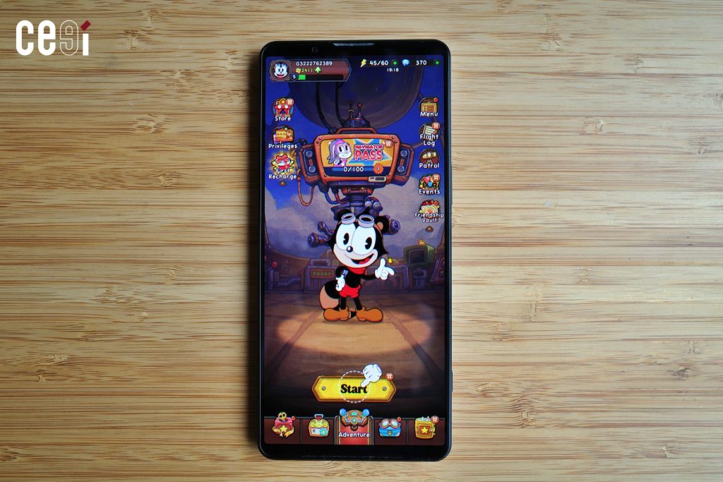 หน้าจอขณะเล่นเกม ACECRAFT ของ Xperia 1 VII