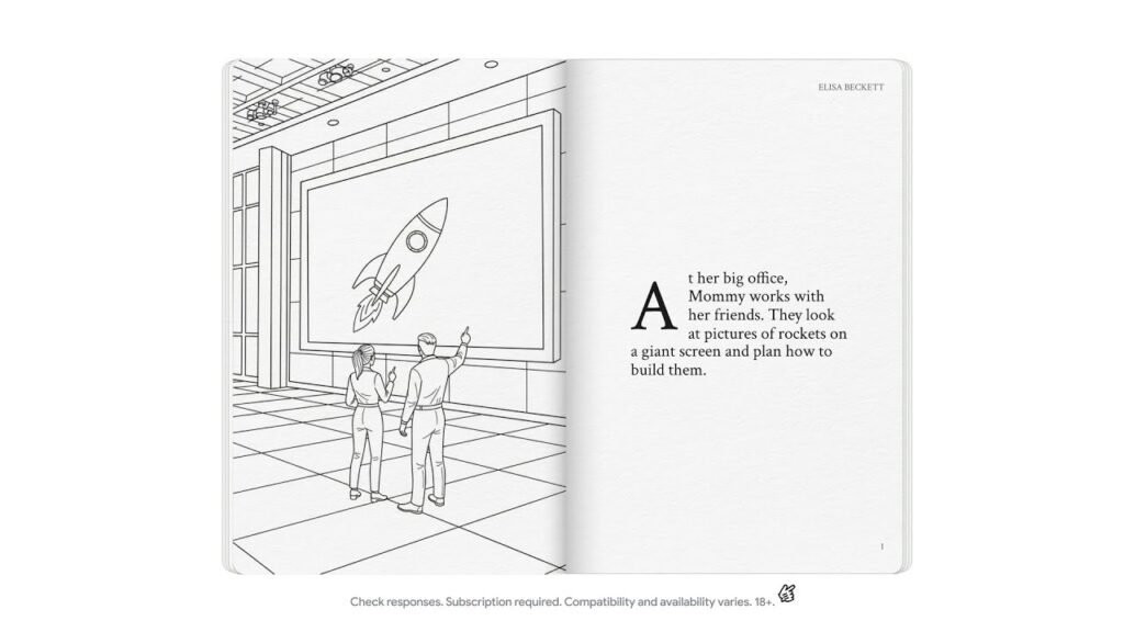 สร้างหนังสือนิทานพร้อมภาพประกอบง่ายๆ ด้วยแอป Gemini