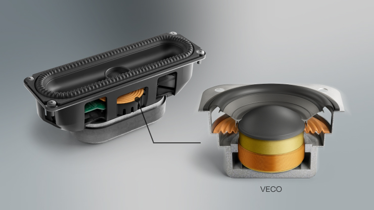 VECO อยู่บริเวณนี้ในดอกลำโพง P185 LF