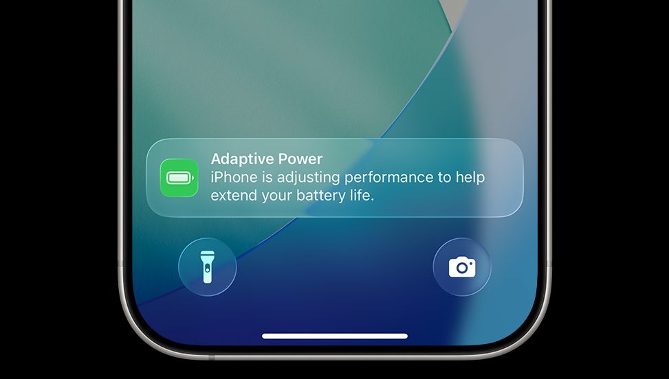 iOS 26 มาพร้อมกับ Adaptive Power Mode โหมดประหยัดแบตเตอรี่แบบอัจฉริยะ