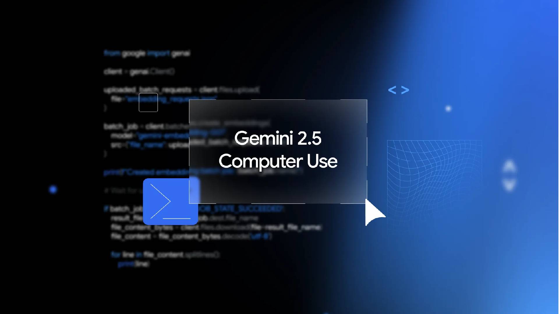 Gemini 2.5 Computer Use model