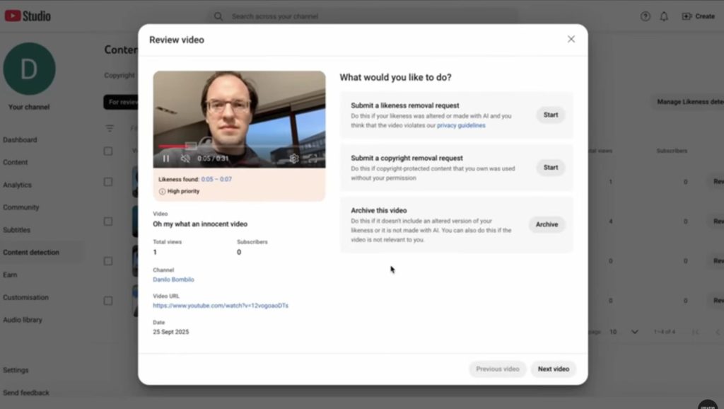 YouTube เปิดตัวเครื่องมือ ช่วยครีเอเตอร์ตรวจจับ Deekfake นำหน้า/เสียงไปใช้โดยไม่ได้รับอนุญาต