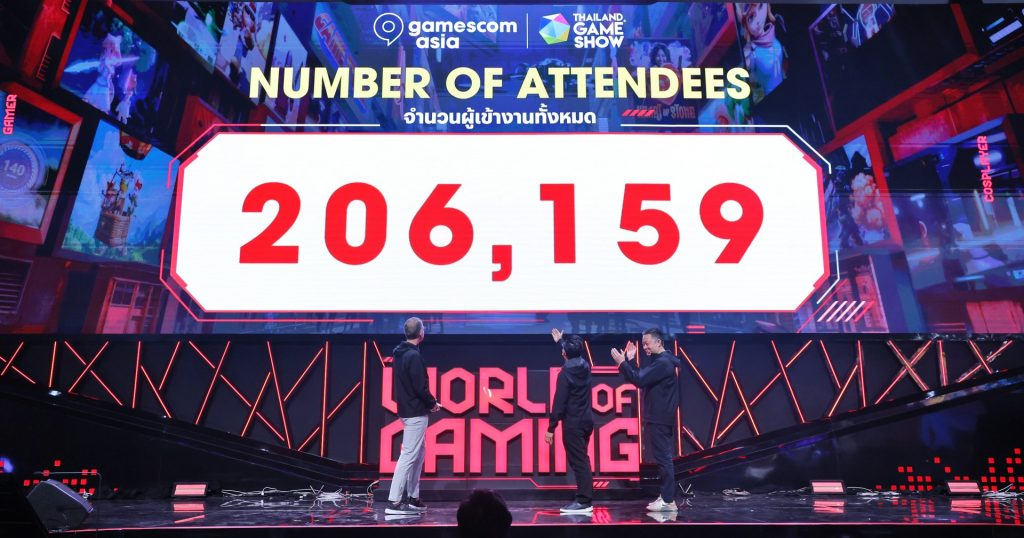 ปิดฉากยิ่งใหญ่! gamescom asia x Thailand Game Show ทุบสถิติผู้เข้าชม 206,159 คน สร้างมูลค่าเศรษฐกิจกว่า 1,200 ล้านบาท