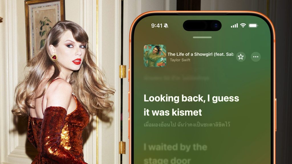 อัลบั้มใหม่ The Life of a Showgirl ของ Taylor Swift บน Apple Music มีเนื้อเพลงแปลไทย
