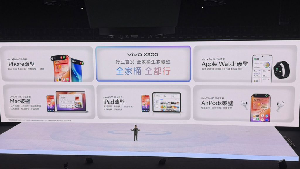 vivo X300 Series สามารถเชื่อมต่อกับ Apple Ecosystems ได้ครบทุกอุปกรณ์ ทั้ง iPhone-iPad-Mac-Apple Watch และ AirPods