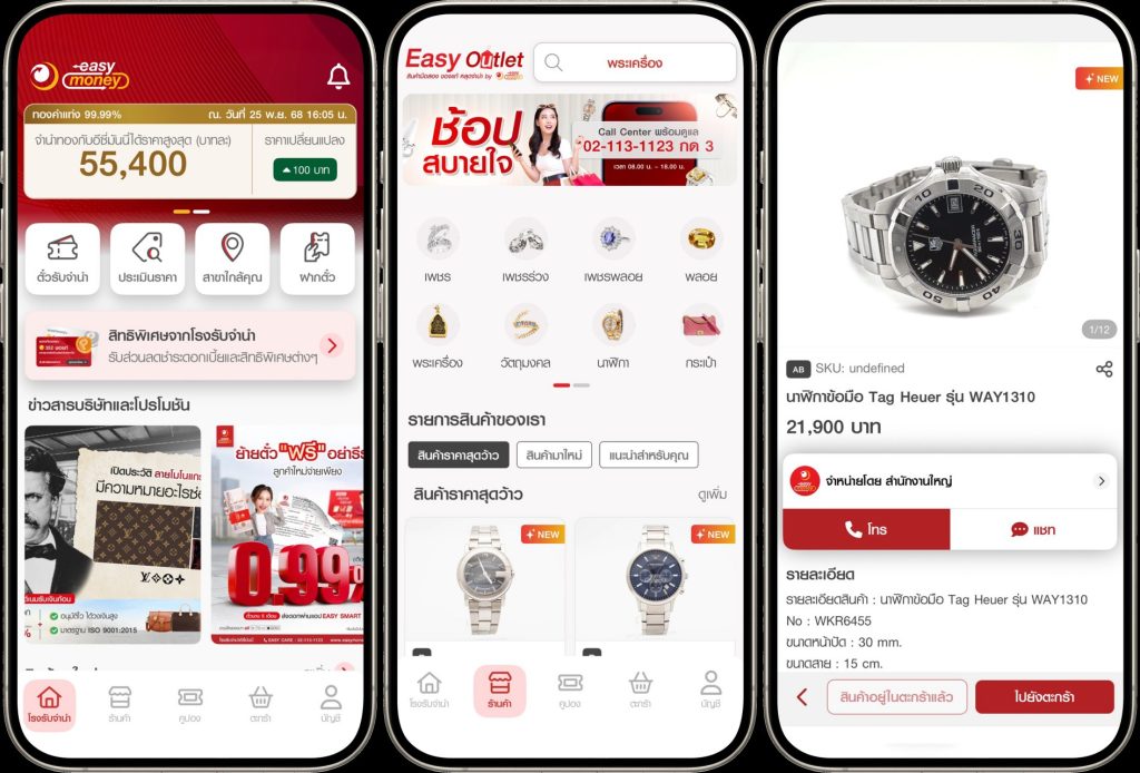 Easy Money พลิกโฉมวงการโรงรับจำนำ เปิดตัวแอป “Easy Smart” ดึง AI ช่วยประเมินทรัพย์