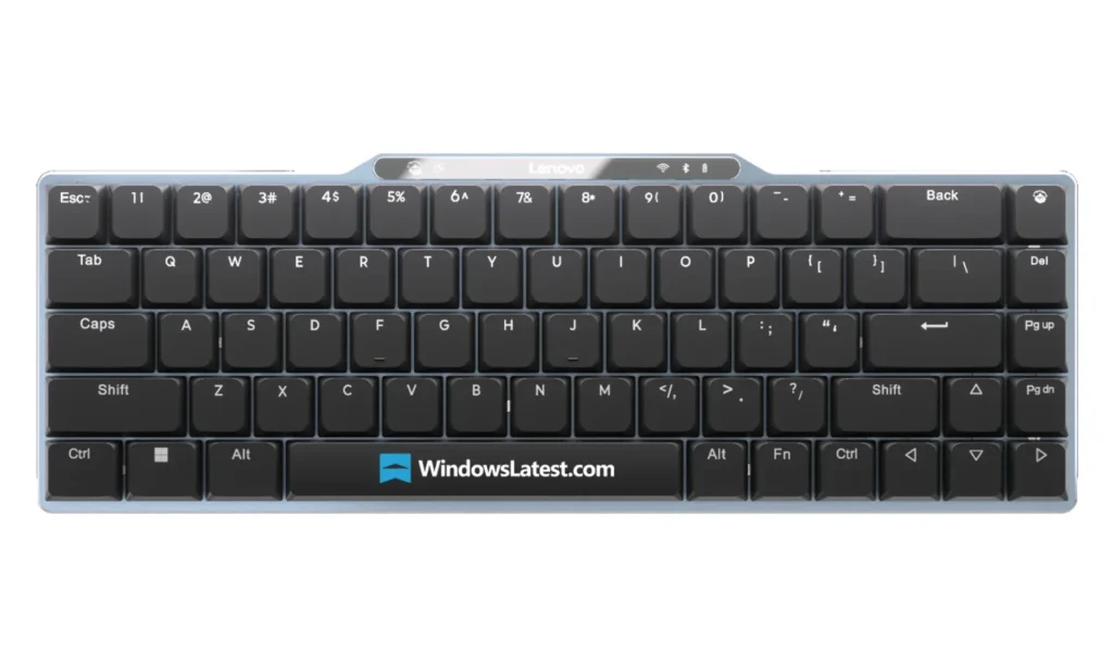 หลุดต้นแบบคีย์บอร์ดไร้สาย Lenovo ชาร์จตัวเองได้ คาดเปิดตัว CES 2026