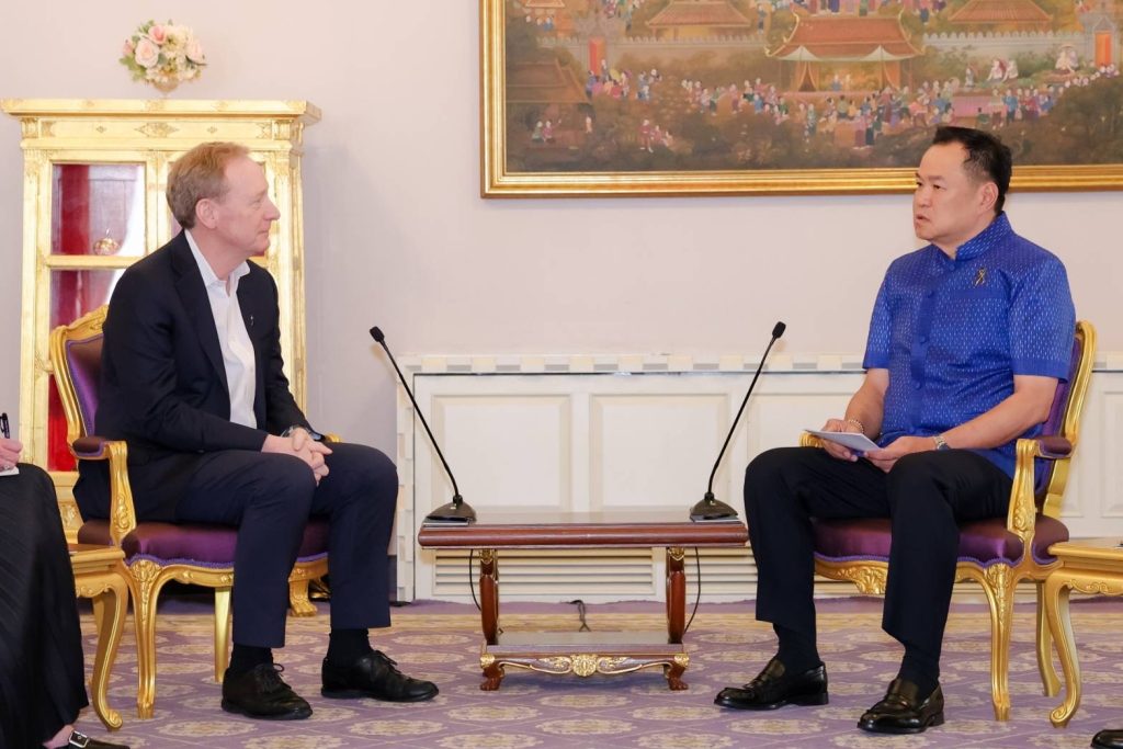 ไมโครซอฟท์พบนายก ทุ่ม 1 พันล้านเหรียญฯ ดันไทยผงาดฮับ AI เอเชีย อัปสกิลคนไทยนับล้าน