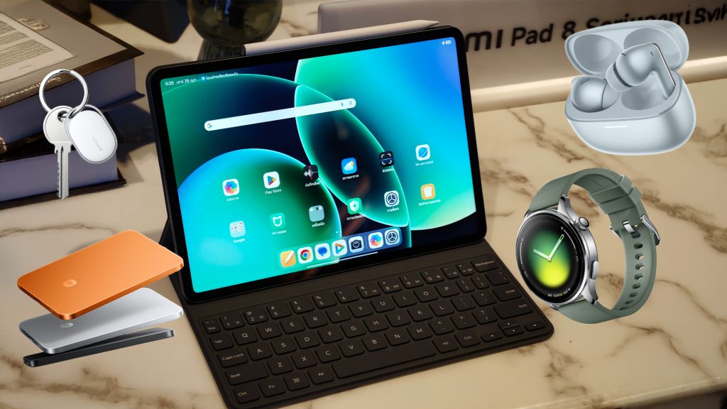 Xiaomi ขยายไลน์อัปอุปกรณ์เสริม เปิดตัวแท็บเล็ต Pad 8 Series พร้อม Xiaomi Watch 5, แบตฯสำรองบางเฉียบ และหูฟัง