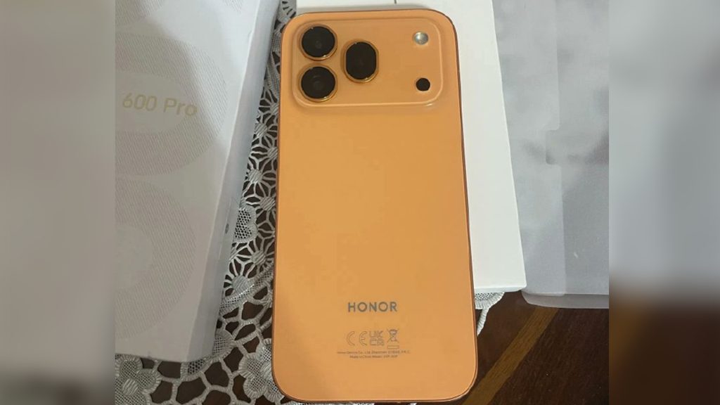 หลุดภาพเครื่องจริง HONOR 600 Pro พร้อมดีไซน์ใหม่ คล้าย iPhone 17 Pro อัดแบตเตอรี่ 9,000 mAh