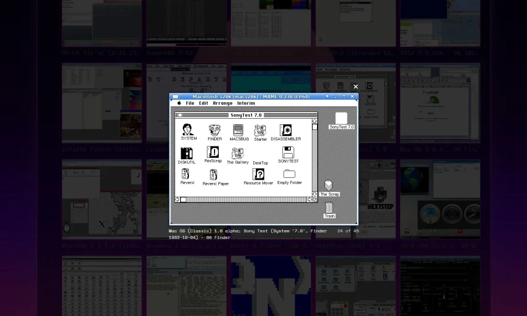 Virtual OS Museum พิพิธภัณฑ์เสมือน รวม OS เก่าที่ใช้งานได้จริง