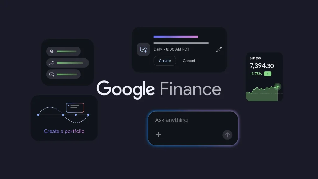 Google Finance โฉมใหม่ เพิ่ม AI วิเคราะห์พอร์ตลงทุน เปิดตัวแอป Android ใช้งานสะดวกขึ้น