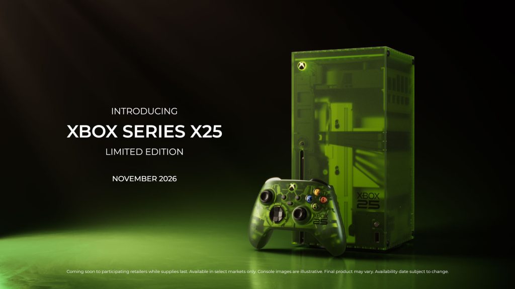 Xbox ฉลอง 25 ปี เปิดตัว Series X25 รุ่นลิมิเต็ด ดีไซน์เขียวโปร่งแสงสุดคลาสสิก