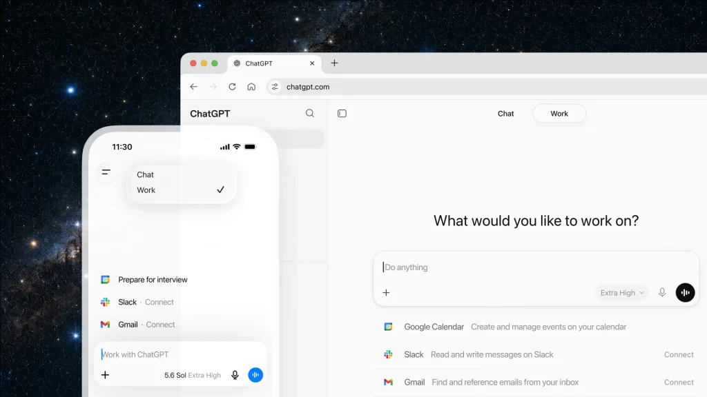 OpenAI เปิดตัว ChatGPT Work เปลี่ยน AI ให้เป็นผู้ช่วยทำงานอัตโนมัติ ไม่ต้องคอยสั่งทีละขั้น
