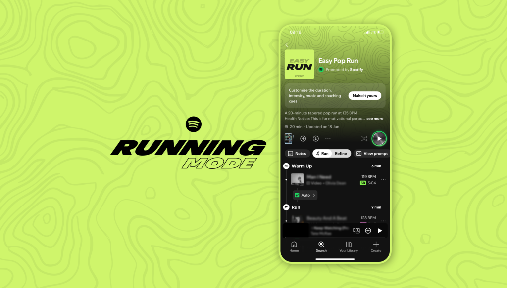Spotify เอาใจสายออกกำลัง เพิ่ม Running Mode ให้ AI จัดเพลย์ลิสต์ให้เหมาะกับรูปแบบการวิ่ง
