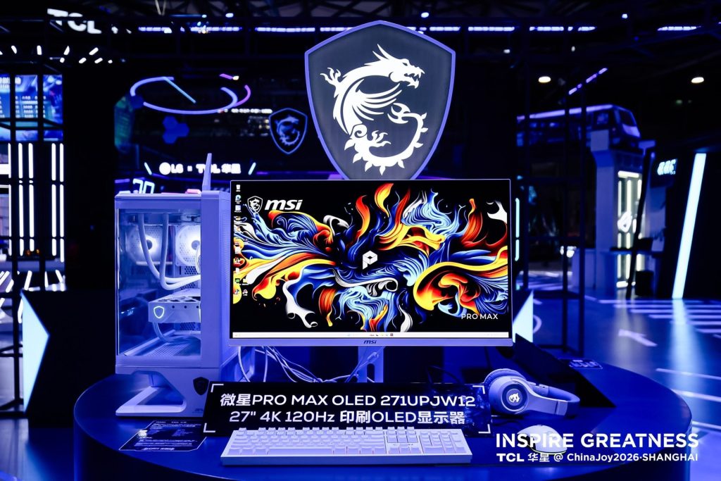 TCL CSOT จับมือ MSI เปิดตัวจอ IJP OLED 27 นิ้ว 4K 120Hz รุ่นแรกของโลก เน้นสายทำงานและครีเอเตอร์