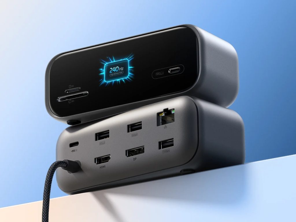 Anker เปิดตัว USB-C Hub 10-in-1 มีจออัจฉริยะในตัว รองรับ 2K 240Hz