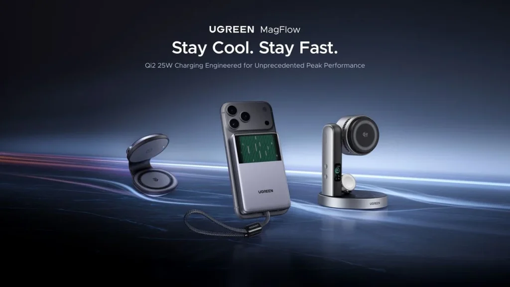 UGREEN เปิดตัว MagFlow Pro พาวเวอร์แบงก์ระบายความร้อนด้วยของเหลว มีจอในตัว-สายชาร์จครบ