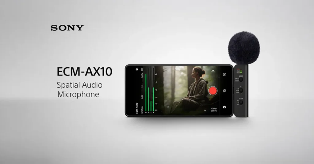 Sony เปิดตัว ECM-AX10 ไมค์บันทึกเสียง Spatial Audio รอบทิศทางผ่าน USB-C